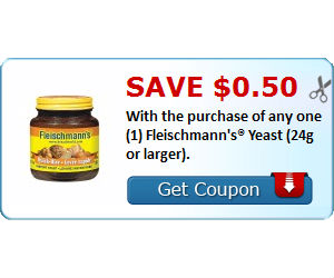 Fleischmann's yeast coupons