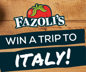 Win a $1,000 Fazoli's Gift Card and $3,000 Vacation Voucher - Free