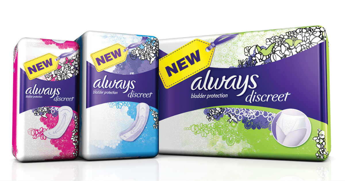 Save 7 00 Off Always Discreet Pads Liners And Underwear Printable 