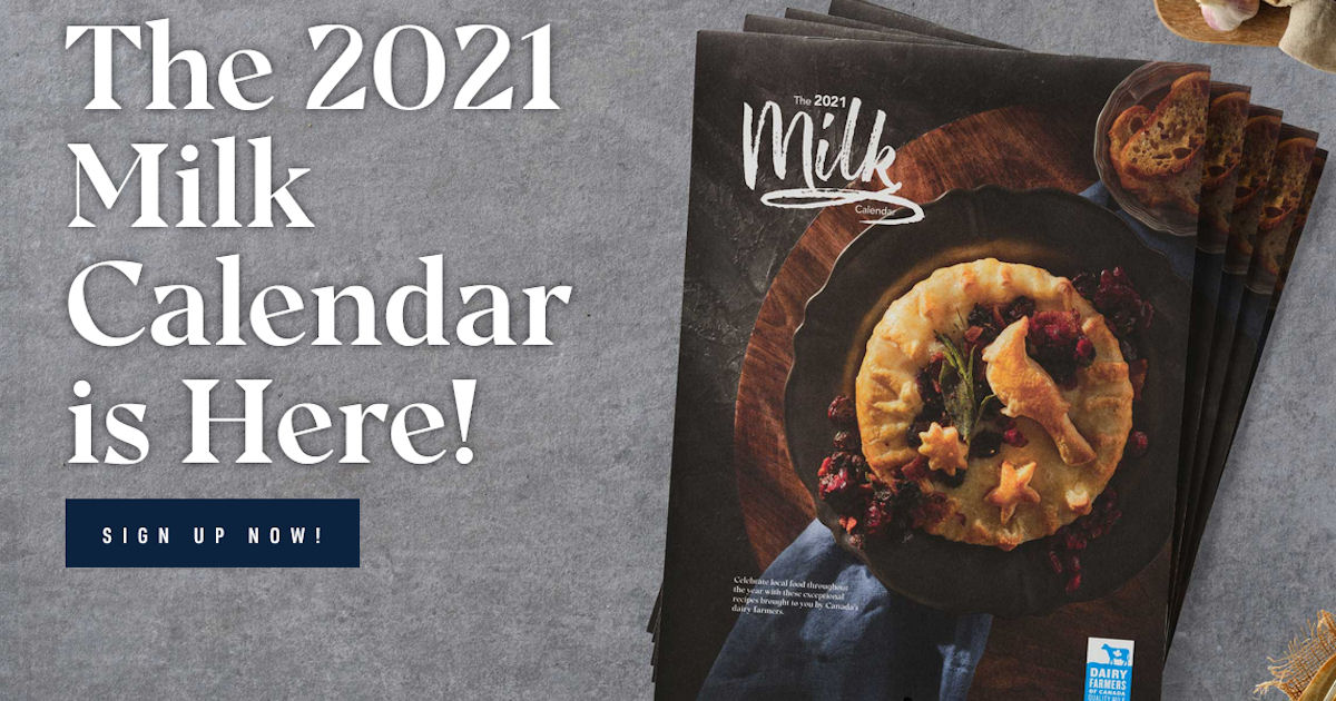 Free 2021 Milk Calendar Free Product Samples