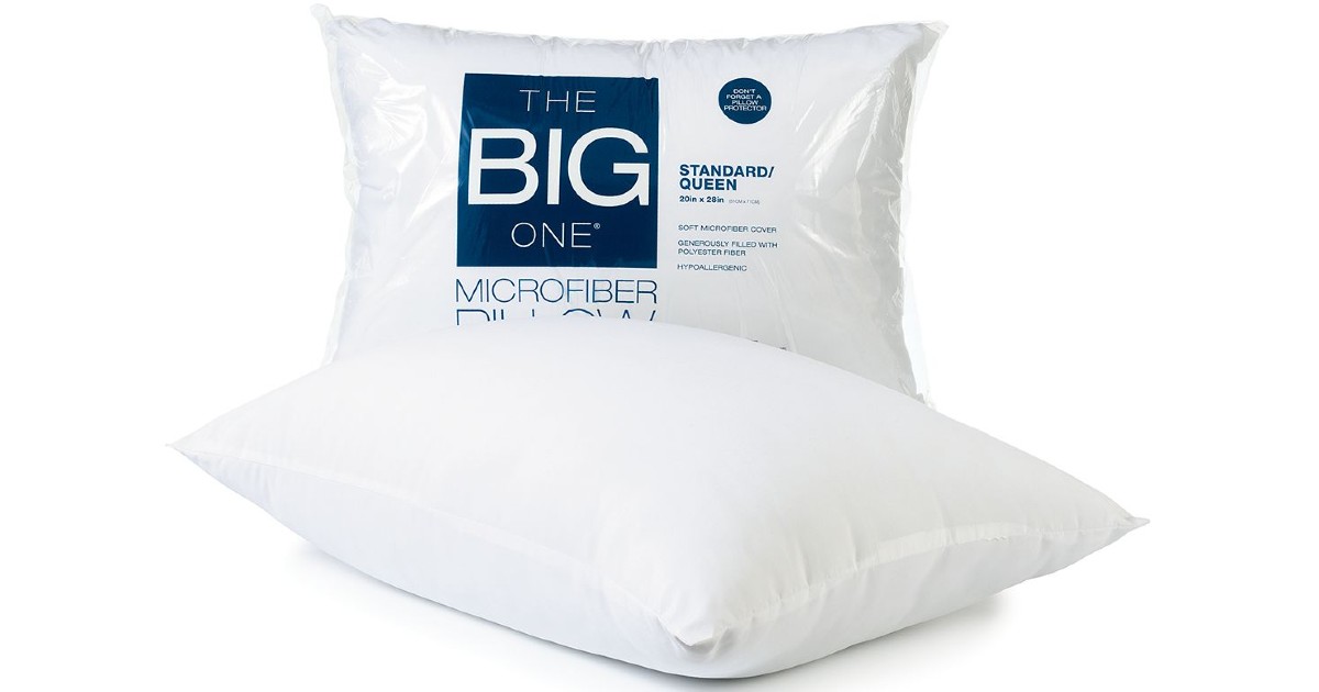 The Big One Microfiber Standard Pillow at Kohl's