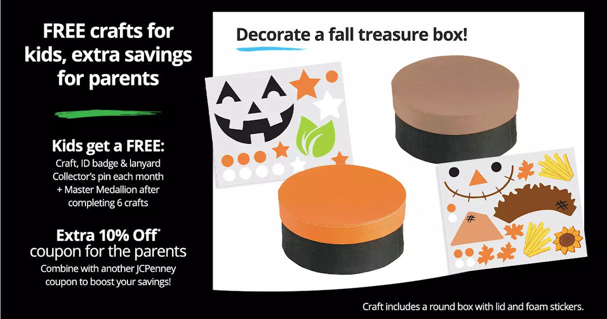 Free Fall Treasure Box at JCPenney