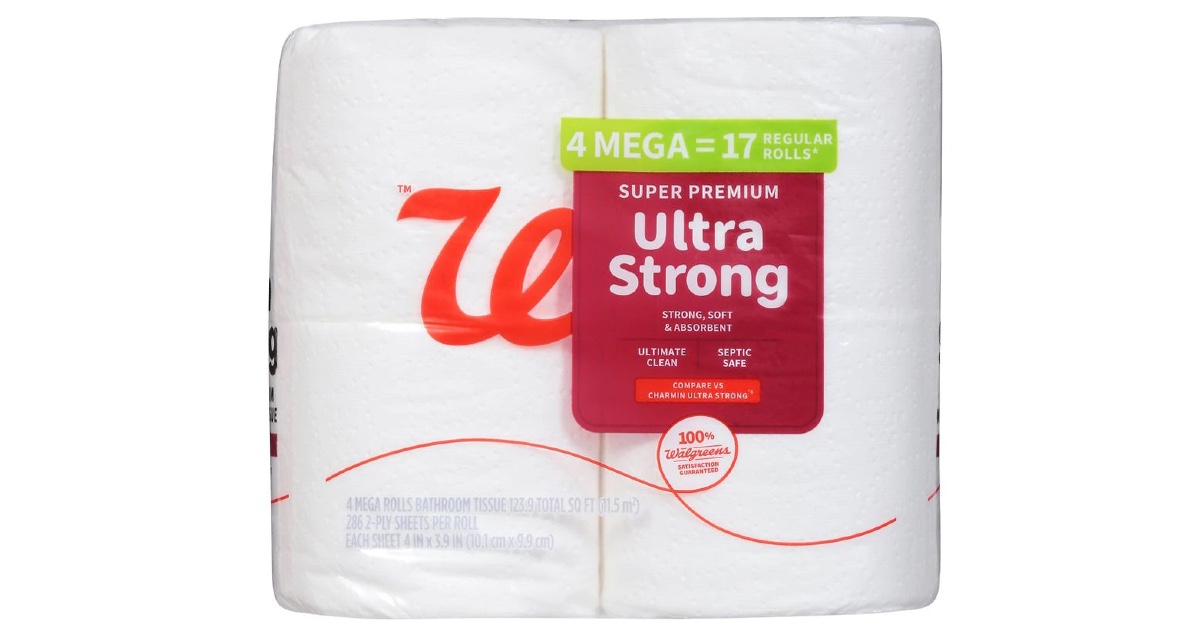 Walgreens Super Premium Toilet Paper ONLY $1.99 (Reg $4.99)