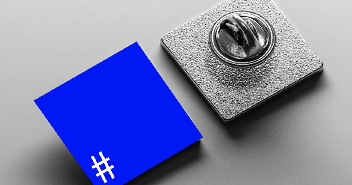 Stand Up to Jewish Hate Blue Square Pin