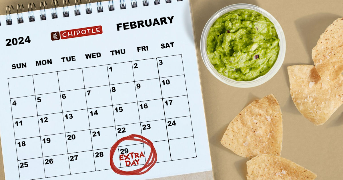 Free Guac at Chipotle on February 29th + the Chance to Win Guac for a Year