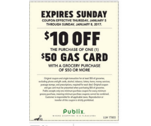 Gas Card Deal at Publix